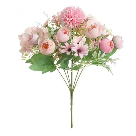 Simuler kunstige blomster Kunstig blomst LYS ROSA LYS