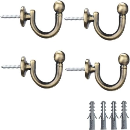 4 kpl verhonauhat, koukkuverhot tupsupidikkeet A A