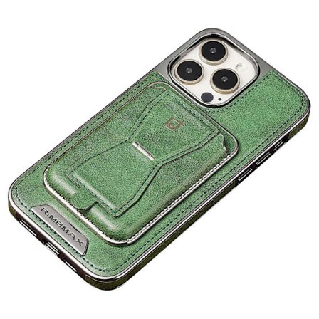 RMBMAX Læderetui til iPhone 13 Pro 6,1 tommer Anti-drop Magnetisk Kort Slot Telefon Cover