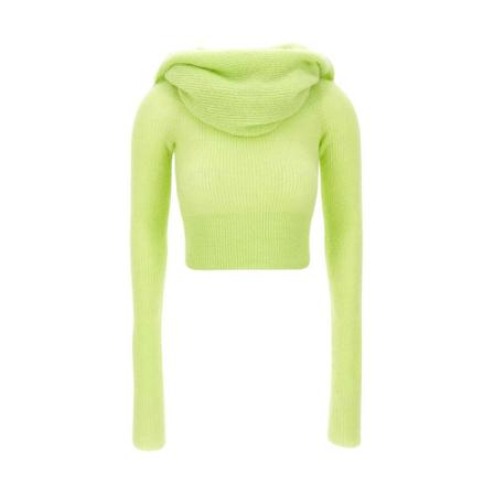 Philosophy di Lorenzo Serafini, Round-neck Knitwear Groen, Dames, Maat:S,wol