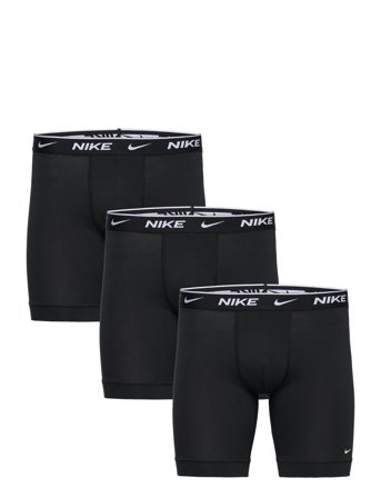 NIKE Underwear Everyday Stretch Long Boxer-3Pk - Black - S