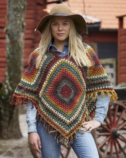 Virkkausohje Poncho
