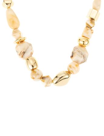 Resin Chunky Necklace Accessories Jewellery Necklaces Statement Necklaces Beige By Jolima