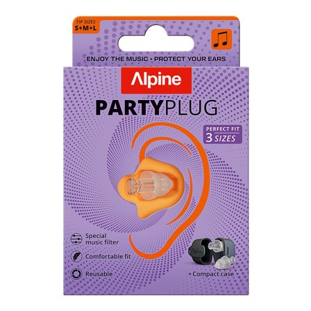 Alpine Hearing Protection PartyPlug Transparent, Tøj & Bolig, Rejsetilbehør, Ørepropper