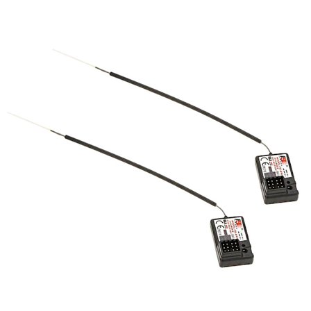 Fs-gr3e Gt2b Gt2 Gt3b Gt3c 2.4ghz 3-kanalsmottagare för Rc-bil Auto Båttillbehör Ingår Utanför kontrollskydd Rm2322-1 (svart)