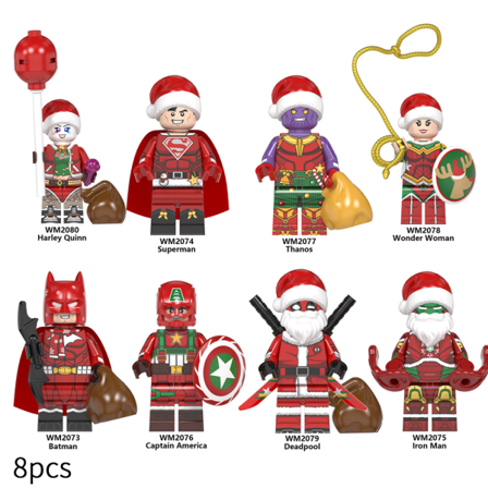 IC 8: Superhelt Byggeklosser Figurer Leke Jul Barn Gave