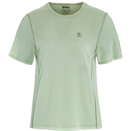 Fjällräven Women's Abisko Lite Short Sleeve in Soft Jade | Size: Small, Polyester/Knit