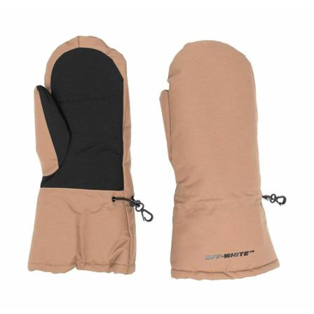 Off White, Gloves Bruin, Heren, Maat:ONE Size,print