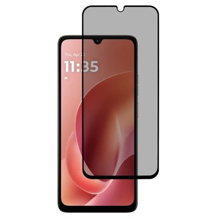 SKALO Motorola Moto G06 4G Privacy Hærdet Glas Skærmbeskyttelse - Sort