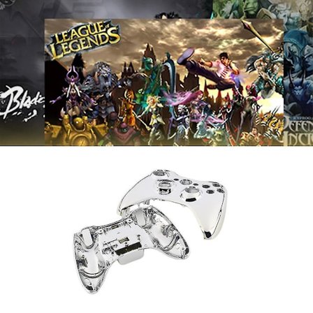 Chrome Sølv Modificeret Skall Guld Knapper Xbox 360