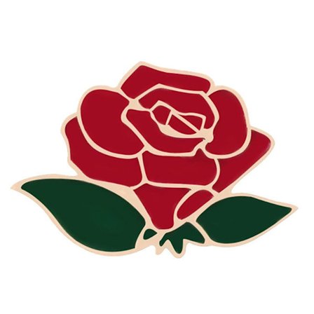 Färgglad Ros-Brosch: Stil & Charm för Kläder & Väskor