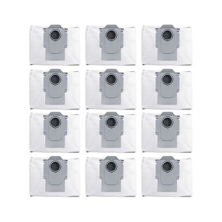 12 st dammsugarpåsar med aktivt kol för T8 Plus G10s Pure/pro G20 Q5 - vita