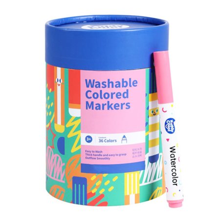 Lasten vesivärimaalaussarja (Master 36 väriä superpestävä [kartiopää])