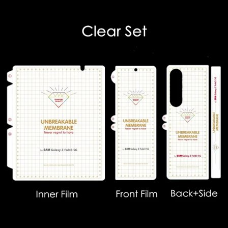 Fram Bak Mjuk Hydrogel Matt Film kompatibel Samsung Galaxy Z Fold 2 3 4 5 6 SE W21 W22 W23 W24 W25 Klar Frostad Skärmskydd