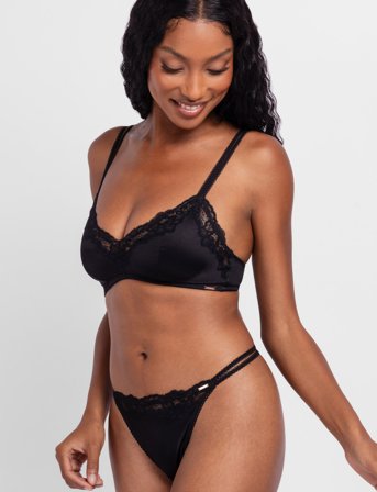 Dorina Origins-Shiny Micro Bralette - Black - XS