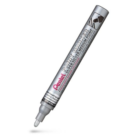 PENTEL Märkpenna Paint Marker rund silver - Lyreco - Kontorsmaterial - Pennor - Märkpennor - Rund spets