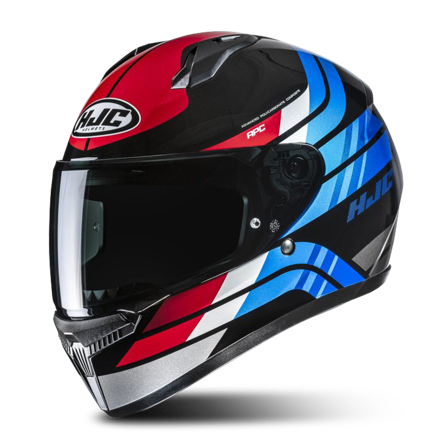 Integralhelm HJC C10 Hiper Schwarz/Rot/Blau L