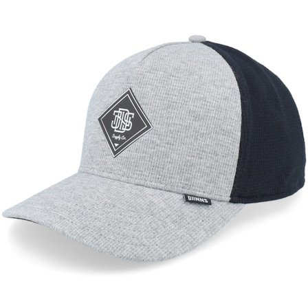 Djinns - Grå adjustable Caps - Tiny Waffle Grey/Black A-Frame Adjustable @ Hatstore
