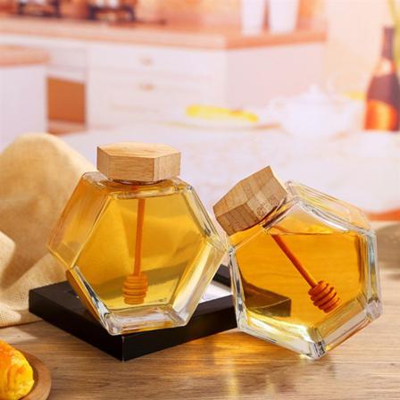 380ml/220ml Honungsburk Stor Kapacitet Transparent