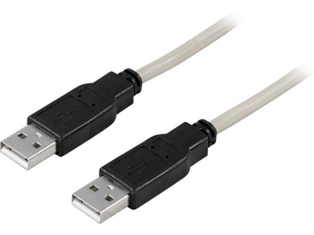DELTACO USB2-9, USB-kabel, USB (hane) till USB (hane), USB 2.0, 3 m - Lyreco - Datorprodukter - Kablar och adaptrar - USB-kablar
