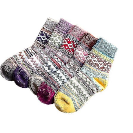 par uldstrømper til kvinder, strikkede, varme, afslappede, uldstrømper, damesæt 2