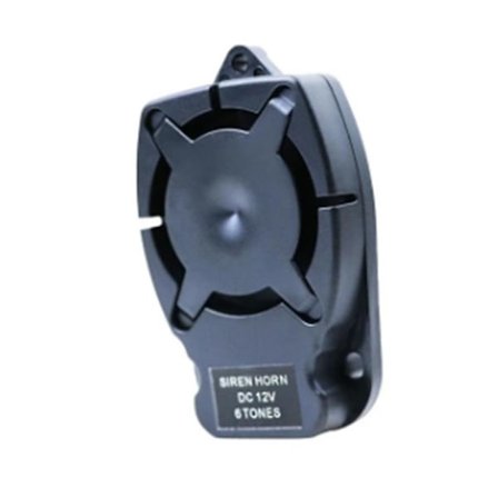 Alarm Horn Siren Buzzer 12V Sex-Tons 110 Punkter Liten Storlek och Lätt att Installera Hög Decibel Platt Kropp Liten Siren Horn
