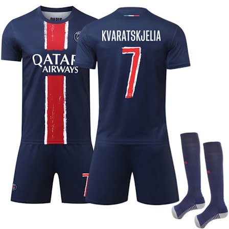 2024-2025 Paris Saint-Germain Champions League Vinnarutgåva Fotbollströja med Strumpor