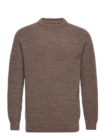 Barbour Horseford Crew Strikkegenser M. Rund Krage Brun Barbour
