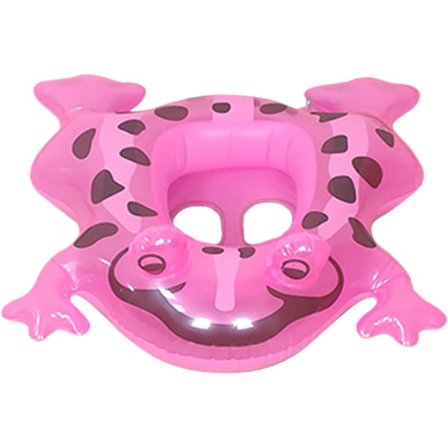 Svømmering - Oppustelige Pool Legetøj til Børn | Sjov Vandring Dyre Pool Ring med Lysende Øjne Frø, Ride on Pool Party, Komfortabel