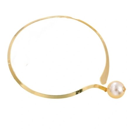 Choker Halsband Nyckelbenslänk Vattenvågspärla