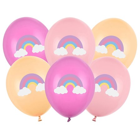 Ballonger Regnbåge Mix 6-pack