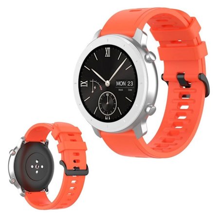 Amazfit GTR 42mm / GTS klockarmband i silikon - Vermillion