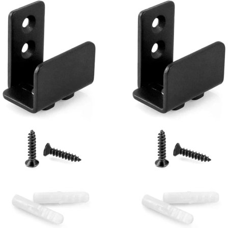 Skydedørsbeslag Gulvstyring Stål Justerbar Passer Afstand til Dør & Skab, 2 stk