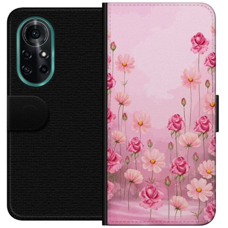Kompatibel Tegnebogsetui til Huawei nova 8 Pro Petal Reverie Soft Blush