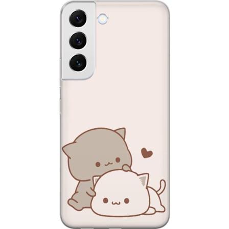 Samsung Galaxy S22+ 5G Gennemsigtig cover Kawaii Søde Katte
