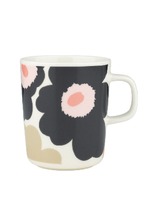 Marimekko Unikko Mug 2,5dl Glas Unisex Grå 8X9,5