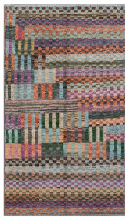 Mały Berber Colourful Dywan 84X145 Wełna