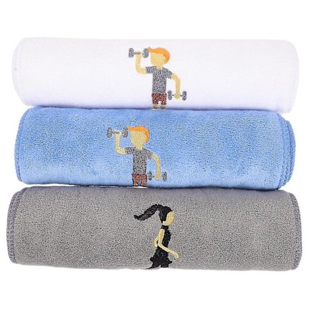 3 stk. Sportshåndklæder Mikrofiber Fitness Håndklæder Yoga Sved Håndklæde Trænings Håndklæder Til Mænd