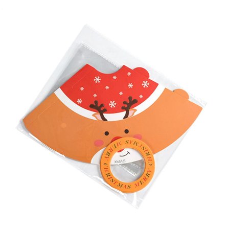 10 stk Julegodteri Gaveesker, Mini Julekaker Esker Festgaver, Elg