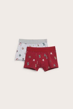 Kappahl | Boxershorts med julemotiv – 2-pk. | Rød