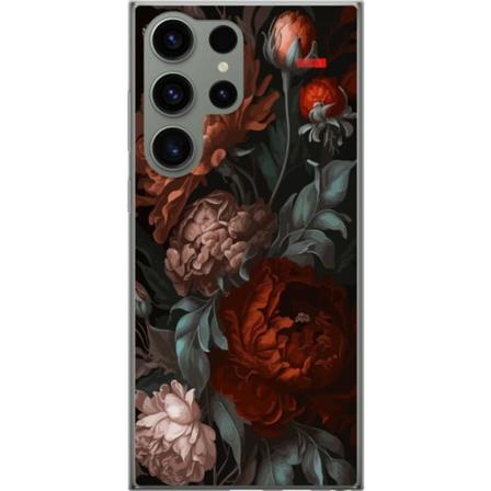 Samsung Galaxy S23 Ultra Läpinäkyvä kuori Blommor