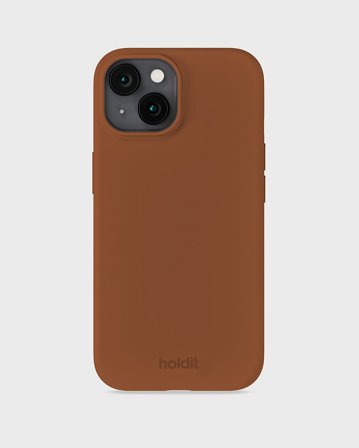 HOLDIT Silicone Case iPhone 15 Almond Brown, Tøj & Bolig, Elektronik, Telefon & Mobiltilbehør