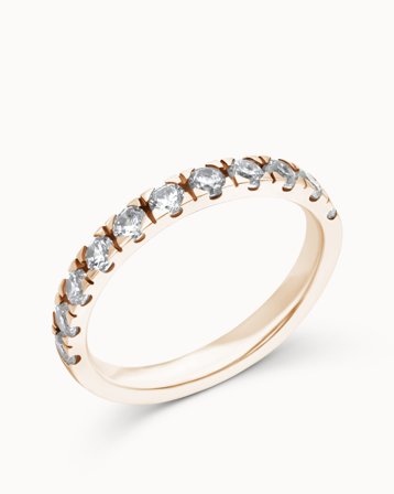 Alliancering Linnea 18K Rosaguld 2mm - Forlovelsesringe & Vielsesringe hos Vanbruun