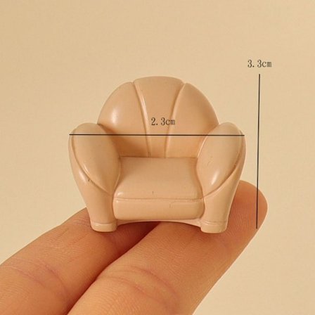 Dockhus Miniatyr Soffa Te Bord 3 3