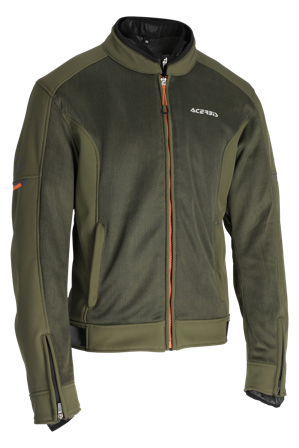 Veste Moto Acerbis Gordon Vert/Orange XL