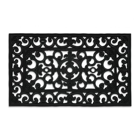 Mönstrad dörrmatta av gummi