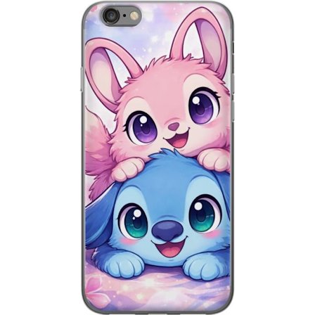 Kompatibel Mobilcover til Apple Apple iPhone 6s Sød kawaii illustration med pink og blå fantasidyr, store øjne og bløde farver perfekt til børnev