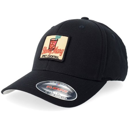 Iconic - Sort flexfit Kasket - Bloody Mary Spicy Cocktail Black Flexfit @ Hatstore