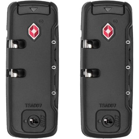 2 stk. Bagage Sikkerhedslås, TSA Kuffertlås, TSA Kombinationslås, Bagage Lås, Eftermontering Hardside Kuffert, Eftermontering