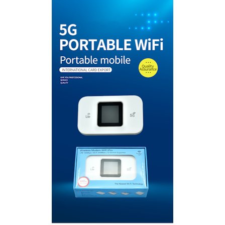Trådlöst 5G-kort Bärbar Wifi-router (Vit)